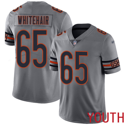 Chicago Bears Limited Silver Youth Cody Whitehair Jersey NFL Football #65 Inverted Legend->chicago bears->NFL Jersey